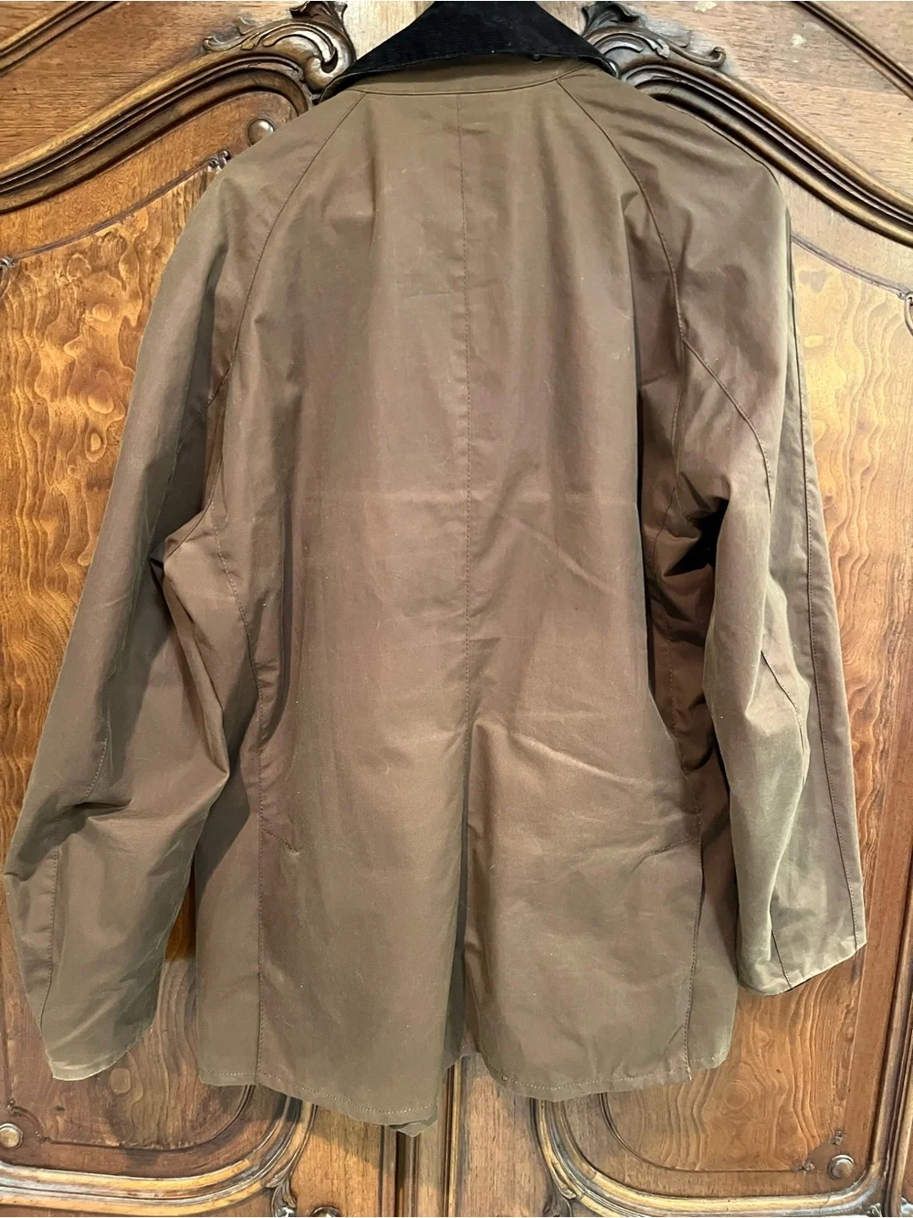 Barbour Ashby Brown Waxed Field Jacket with Black Corduroy Collar